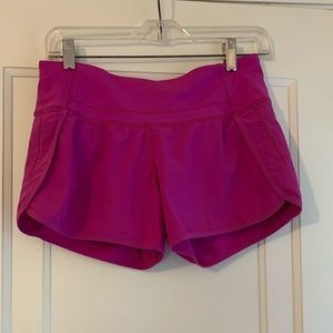 Hot Pink & Black lululemon 4” shorts